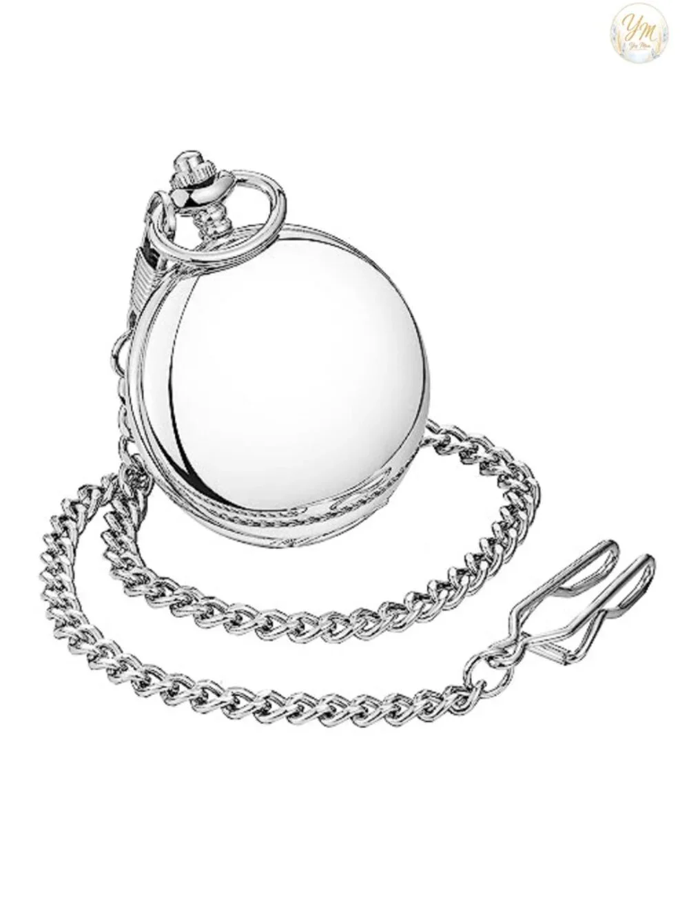 Men's Mechanical Hand Wind Vintage Pocket Watch with Chain - Steampunk Skeleton